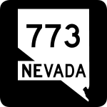 Straßenschild der Nevada State Route 773