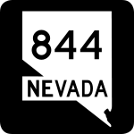 Straßenschild der Nevada State Route 844