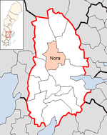 Lage der Gemeinde Nora
