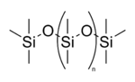 Struktur von Polydimethylsiloxan