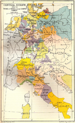 Mitteleuropa nach den Friedensschlüssen von Basel und Campo Formio