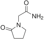 Piracetam-Strukturformel