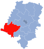 Lage des Powiat Nyski