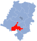 Lage des Powiat Prudnicki