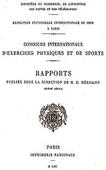 Titelseite des offiziellen „Berichts über die Sportwettbewerbe der Weltausstellung“