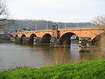 Römerbrücke in Trier. Die Bögen wurden im 14. Jahrhundert hinzugefügt