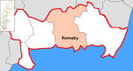 Lage der Gemeinde Ronneby