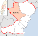 Lage der Gemeinde Sollefteå
