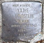 Stolperstein Ruhlebener Str 155 (Spand) Käthe Goldstein.jpg