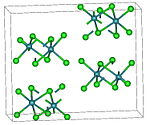 Kristallstruktur von Technetium(IV)-chlorid