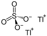 Strukturformel von Thallium(I)-sulfat