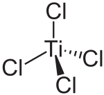 Strukturformel von Titan(IV)-chlorid
