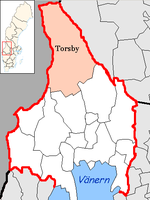 Lage der Gemeinde Torsby
