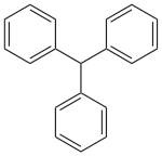 Struktur von Triphenylmethan