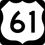 Straßenschild des U.S. Highways 61