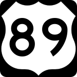 Straßenschild des U.S. Highways 89