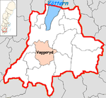 Lage der Gemeinde Vaggeryd