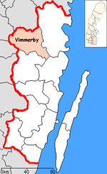 Lage der Gemeinde Vimmerby