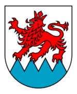 Wappen der Grafen von Vaihingen (auch als Wappen von Grünwettersbach in Verwendung)