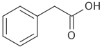 Strukturformel Phenylessigsäure