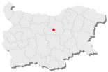 Karte von Bulgarien, Position von Drjanowo hervorgehoben
