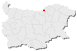 Karte von Bulgarien, Position von Iwanowo hervorgehoben