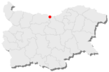 Karte von Bulgarien, Position von Oresch hervorgehoben