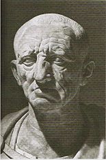 Marcus Porcius Cato, der Ältere; Römische Marmorbüste, um 80 v. Chr., Palazzo Torlonia, Rom