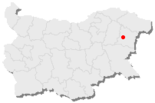 Karte von Bulgarien, Position von Prowadija hervorgehoben