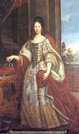 Anne Marie d’Orléans als Königin von Sardinien, Porträt eines unbekannten Malers, 1720