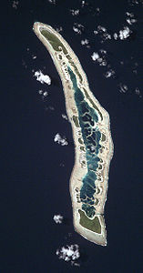 Satellitenbild des Caroline-Atolls