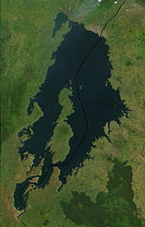 Die Insel Idjiwi liegt im südlichen Teil des Kiwusees