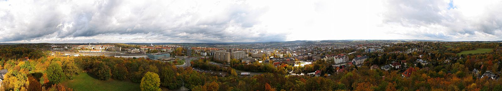 Panoramablick vom Bärensteinturm