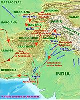 Alexanders Eroberungen und Städtegründungen in Indien