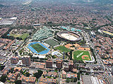 Luftbild der Sportanlagen