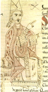 Gregor VII., aus einem Manuskript des 11. Jh.