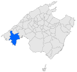Lage der Gemeinde Calvià