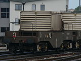 Nuclear waste flask train at Bristol Temple Meads 02.jpg
