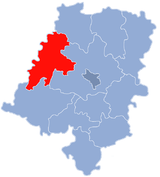 Karte des Powiat Brzeski