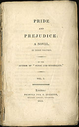 Erste Ausgabe von Pride and Prejudice