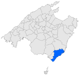 Lage der Gemeinde Santanyí