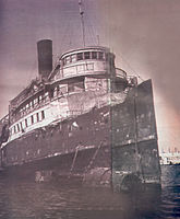 Die Exodus 1947 im Hafen von Haifa
