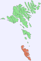 Karte von Suðuroy