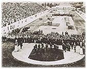 Eröffnungszeremonie für die ersten Olympischen Spiele der Neuzeit in Athen