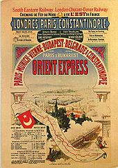 Werbeplakat des Orient-Express