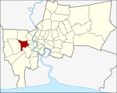 Karte von Bangkok, Thailand mit Phasi Charoen