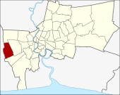 Karte von Bangkok, Thailand mit Nong Khaem