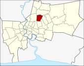 Karte von Bangkok, Thailand mit Lat Phrao