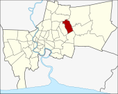 Karte von Bangkok, Thailand mit Khan Na Yao