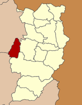 Karte von Nan, Thailand mit Ban Luang